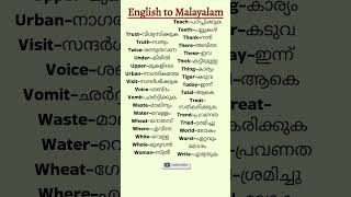 dailyuseenglishwords with malayalam meaning vocabulary spokenenglish learnenglishtranslation [upl. by Liza]