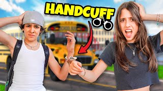 Handcuffed To My CRUSH For 24 HOURS [upl. by Idhem]