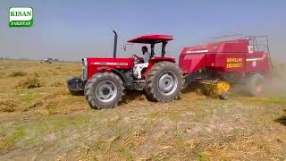 HATTAT tractor 398 performance with Baller machine in panjab Pakistan [upl. by Sergu412]