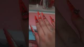 👻boo October nails 💅 beginners nails nailtech 🎃💀 [upl. by Lerner703]