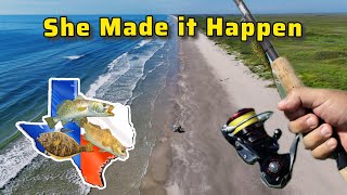 TEXAS SLAM Surf fishing Corpus Christi TX [upl. by Bradman680]