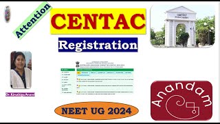 CENTAC 2024 Registration MBBS BDS BAMS BVScampAH neetug2024 centac mbbs application igmc pims [upl. by Christiane543]