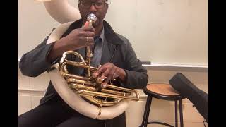 TubaSousaphone First 5 notes [upl. by Leviralc]