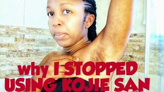 why I STOPPED USING KOJIE SAN  KOJIC ACID SOAP  SKIN LIGHTENING SOAP  CAKE SOAP  Sacha Bloom [upl. by Nrol]