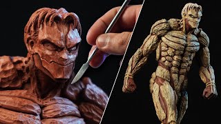 Sculpting ARMORED TITAN  Attack On Titan  Shingeki No Kyojin  The Final Season Part 2 [upl. by Gerti624]