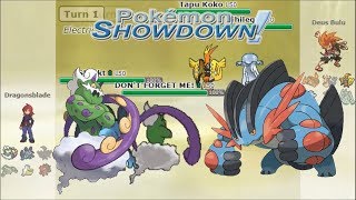 Mega Swampert Rain Team with Tornadus  VGC 2018  Pokemon Showdown [upl. by Nidak]