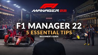 F1 MANAGER 22  5 Essential Tips Before you Start Beginners Guide [upl. by Iramohs]