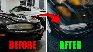 Restoring the S14’s Headlights [upl. by Neztnaj]