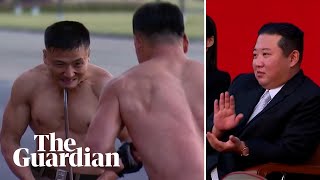 North Korean leader watches extreme martial arts performance [upl. by Ruthann]