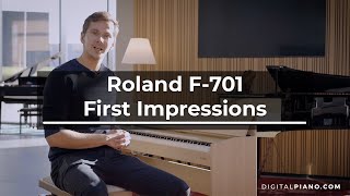 Roland F701  Jacobs Piano First Impressions  Digitalpianocom [upl. by Aneba]