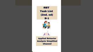 RBT Task List Multiple Stimuli Replacement [upl. by Ahsoj]