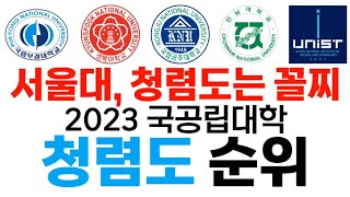 서울대 청렴도는 꼴찌 2023 국공립대학 청렴도 순위에 대해 알아보자 [upl. by Aronael]