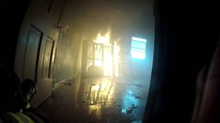 Inside a burning building Firefighters View [upl. by Maurizia]