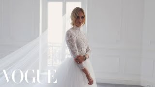 Chiara Ferragnis Wedding Dress Fitting  Vogue [upl. by Arehc]