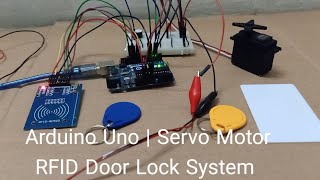 RFID Door Lock System With Servo Motor [upl. by Mellette385]