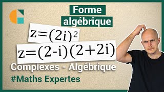 Forme ALGÉBRIQUE dun nombre Complexe  exercice corrigé  Maths Expertes Terminale [upl. by Enomrej]