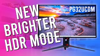 Dolby Vision and Higher Brightness Asus PG32UCDM Firmware MCM105 Tested [upl. by Oigres]