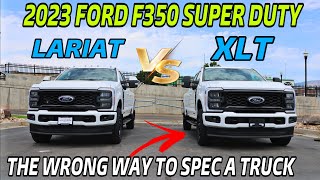 2023 Ford F350 XLT VS Lariat Comparison I Cant Believe People Are Still Making This Mistake [upl. by Halludba]