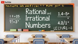 practice set 14  Rational and irrational numbers  class 8 [upl. by Tommi]