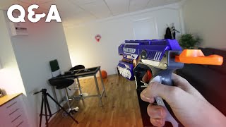 NERF GUN TRICKSHOTS  QampA Funday [upl. by Areta]