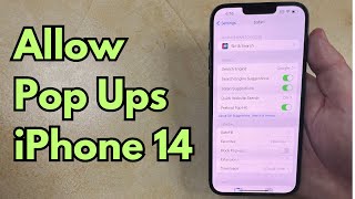 How to Allow Pop Ups on iPhone 14 [upl. by Ballinger]