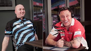 Whisper Challenge 🎧  Gerwyn Price and Rob Cross [upl. by Arahas]