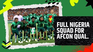 NIGERIA SQUAD LIST FOR BENIN AND RWANDA GAMES  SQUAD REACTION AND THOUGHTS [upl. by Aralk]