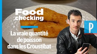 Quelle est la vraie quantité de poisson dans les poissons panés Croustibat [upl. by Cissej332]