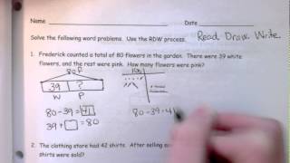 RDW Process in Grade 2 Module 4 Lesson 16 [upl. by Hiram608]