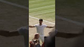 The emotion of winning Wimbledon 🥹😍 Shorts Tennis [upl. by Yoj760]