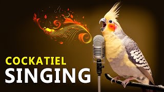 Best cockatiel bird singing  cockatiel singing and dancing  cockatiel singing training [upl. by Sela]