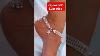 Chandi ki payal jewellery silverjewllery viralvideos trendingvideo [upl. by Standush]