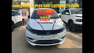 TATA TIGOR XZ PLUS CNG LEATHERETTE PACK REVIEW 2024 [upl. by Roel]