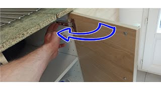 IKEA install kitchen hinge door basics  montage porte UTRUSTA METOD KNOXHULT [upl. by Reiniar709]