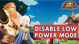 How to Disable Low Power Mode on AFK Arena 2024 [upl. by Eardna267]