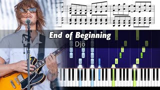 Djo  End of Beginning  Piano Tutorial with Sheet Music [upl. by Aranat]