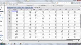 Correlation Matrix using StatCrunch [upl. by Suki647]