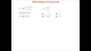 Differentiation of arctan 1 example [upl. by Trever]