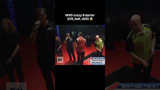 UNBELIEVABLE MVG 9 darter 🎯🔥 darts mvg [upl. by Arrim149]