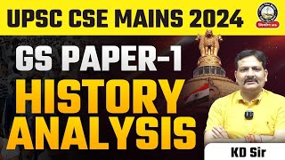 GS Paper 1 History Analysis  UPSC Mains 2024  GS 1 History Analysis by KD Sir  Nirman IAS [upl. by Margalo]