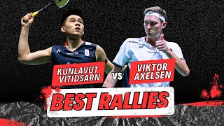 Best Rallies  Kunlavut Vitidsarn vs Viktor Axelsen [upl. by Lurleen]