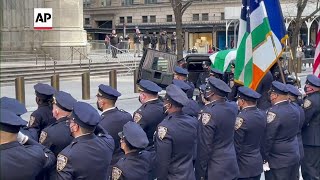 Wake held for NYPD officer Jason Rivera [upl. by Haikezeh471]