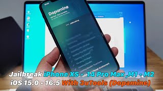 How To Jailbreak iPhone XS  14 Pro Max  M1  M2 iOS 150  165 With 3uTools Dopamine [upl. by Kuth160]