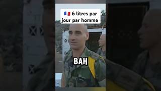 🇫🇷 6 litres par jour par hommelegionetrangere armeefrancaise armeedeterre pourtoi [upl. by Darton]