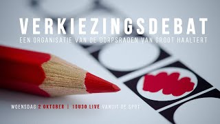 Verkiezingsdebat  Haaltert  LIVE [upl. by Odlaw]