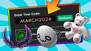 7 NEW CODES MARCH 2024 Roblox Promo Codes For ROBLOX FREE Items and FREE Hats UPDATED [upl. by Otrebireh609]