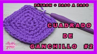 DIY Cuadrado Ganchillo 2 FácilPaso a Paso Crochet Granny Square Free Pattern [upl. by Alejandrina]