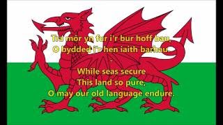 National anthem of Wales WLSEN lyrics [upl. by Nuncia]