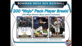 2023 BOWMAN 200 quotMOJO PACKquot Player Break eBay 071424 [upl. by Yelbmik]