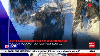 Lawinenopfer in Österreich amp schweres Erdbeben Krone LIVE am 06022023 [upl. by Topper]